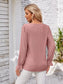 Applique V-Neck Flounce Sleeve T-Shirt nicholesgifts