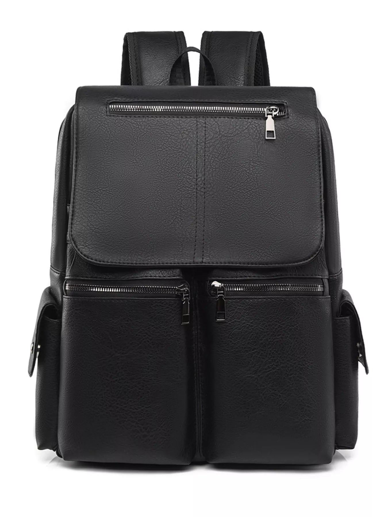 Leather Flapover Backpack Bag nicholesgifts
