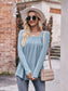 Square Neck Long Sleeve T-Shirt nicholesgifts