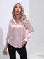 Collared Neck Buttoned Long Sleeve Shirt nicholesgifts