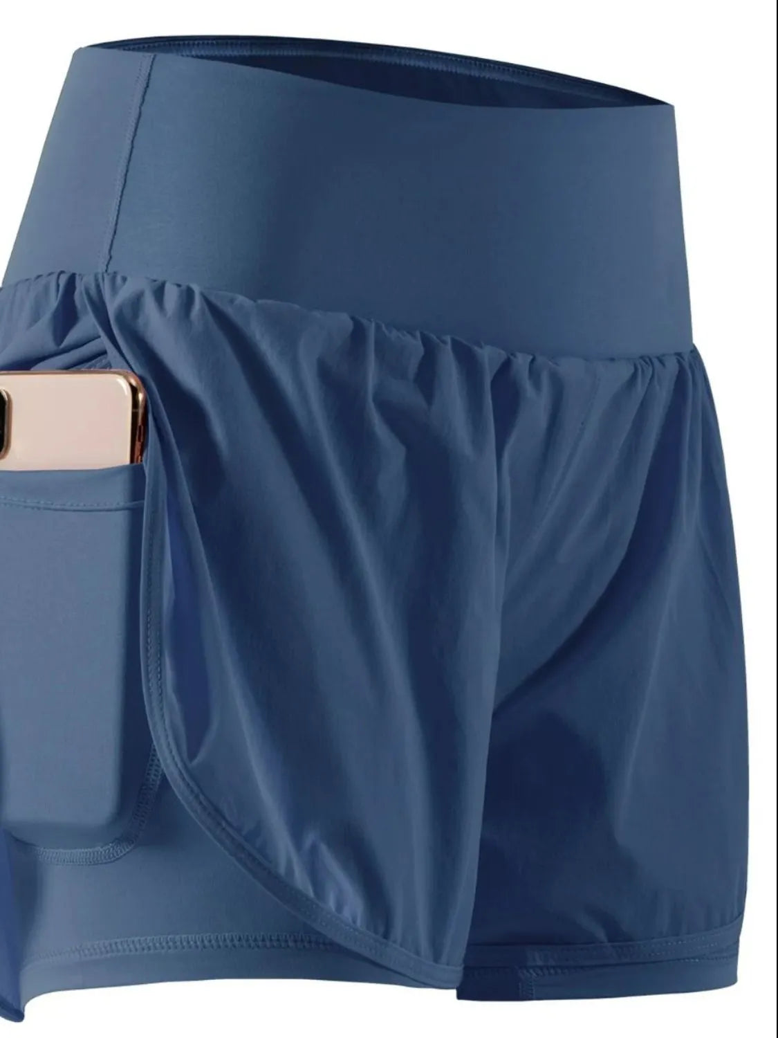 Pocketed High Waist Active Shorts Trendsi