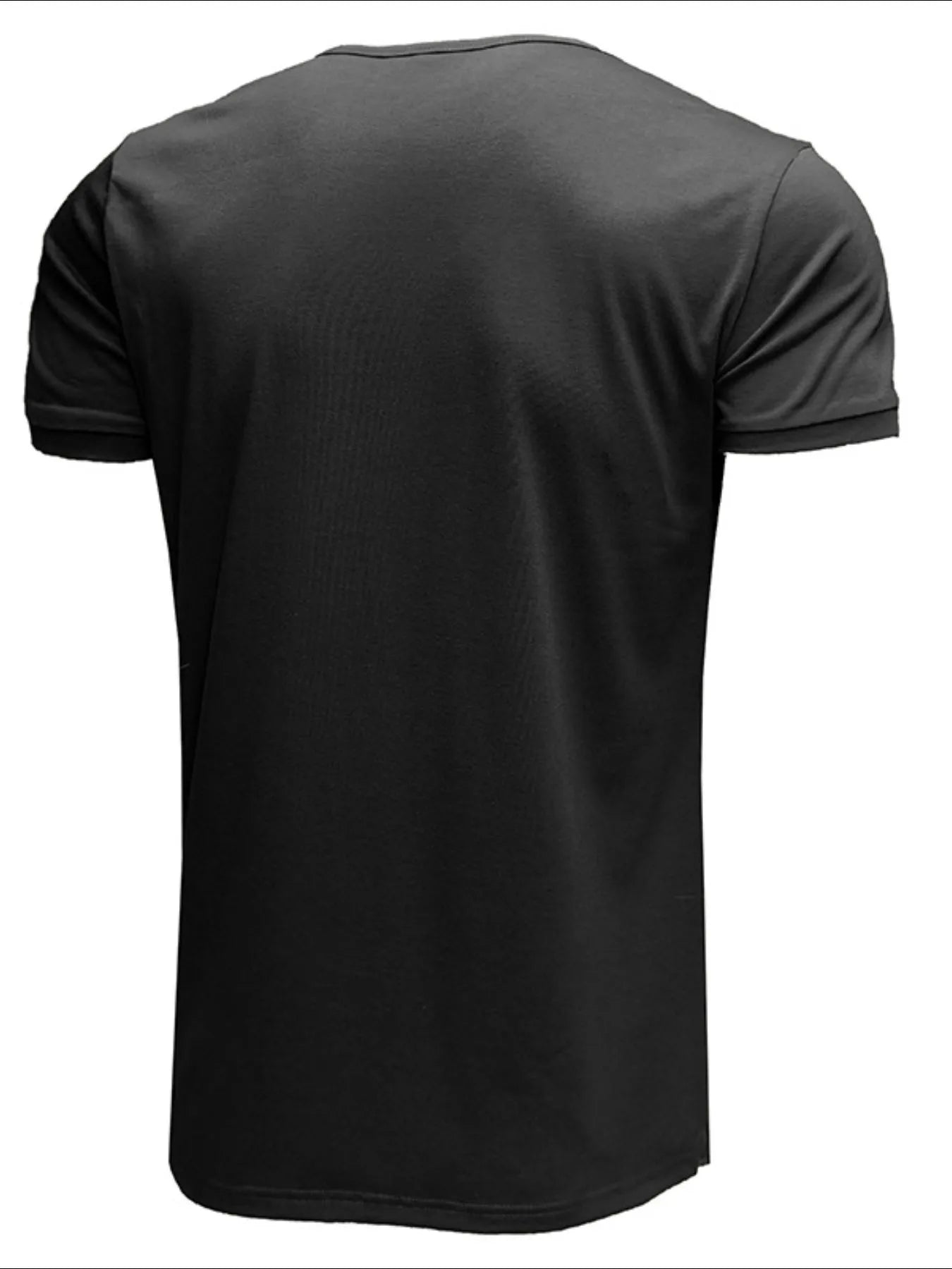 Men's Casual Henley Short Sleeve T-Shirt with Contrast Trim NicholesGifts