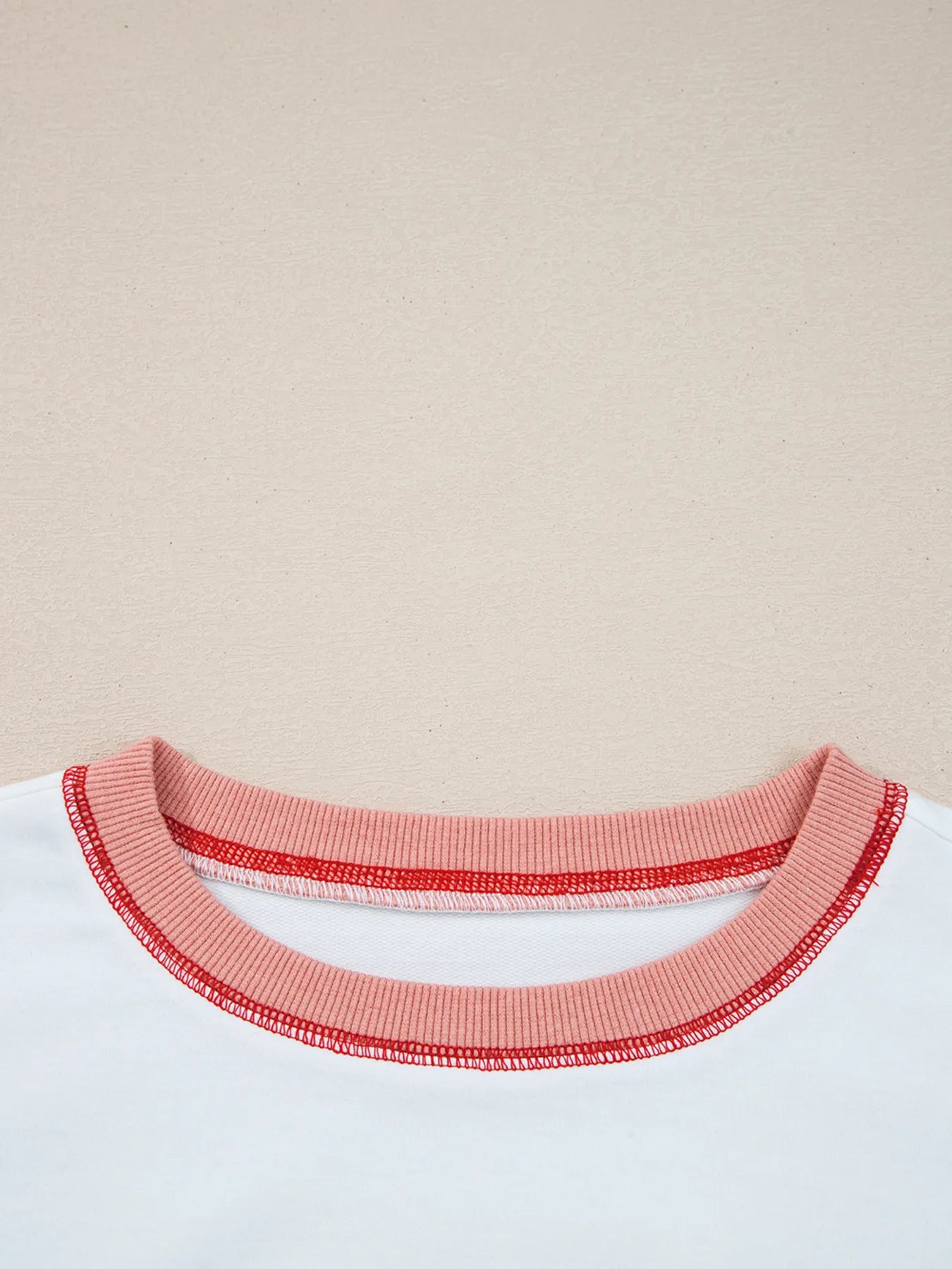 Stripe Color Block Contrast Stitching Oversize Sweatshirt