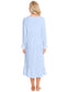 Lace Detail Square Neck Flounce Sleeve Night Dress nicholesgifts