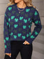 Lucky Clover Crew Neck Sweater nicholesgifts