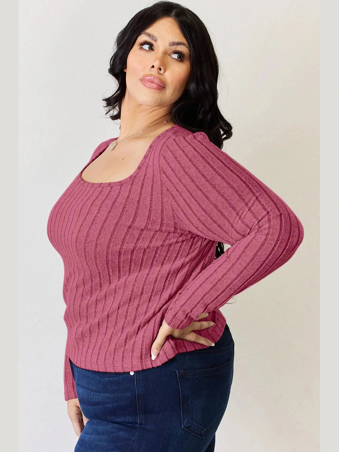 Basic Bae Full Size Ribbed Long Sleeve T-Shirt nicholesgifts