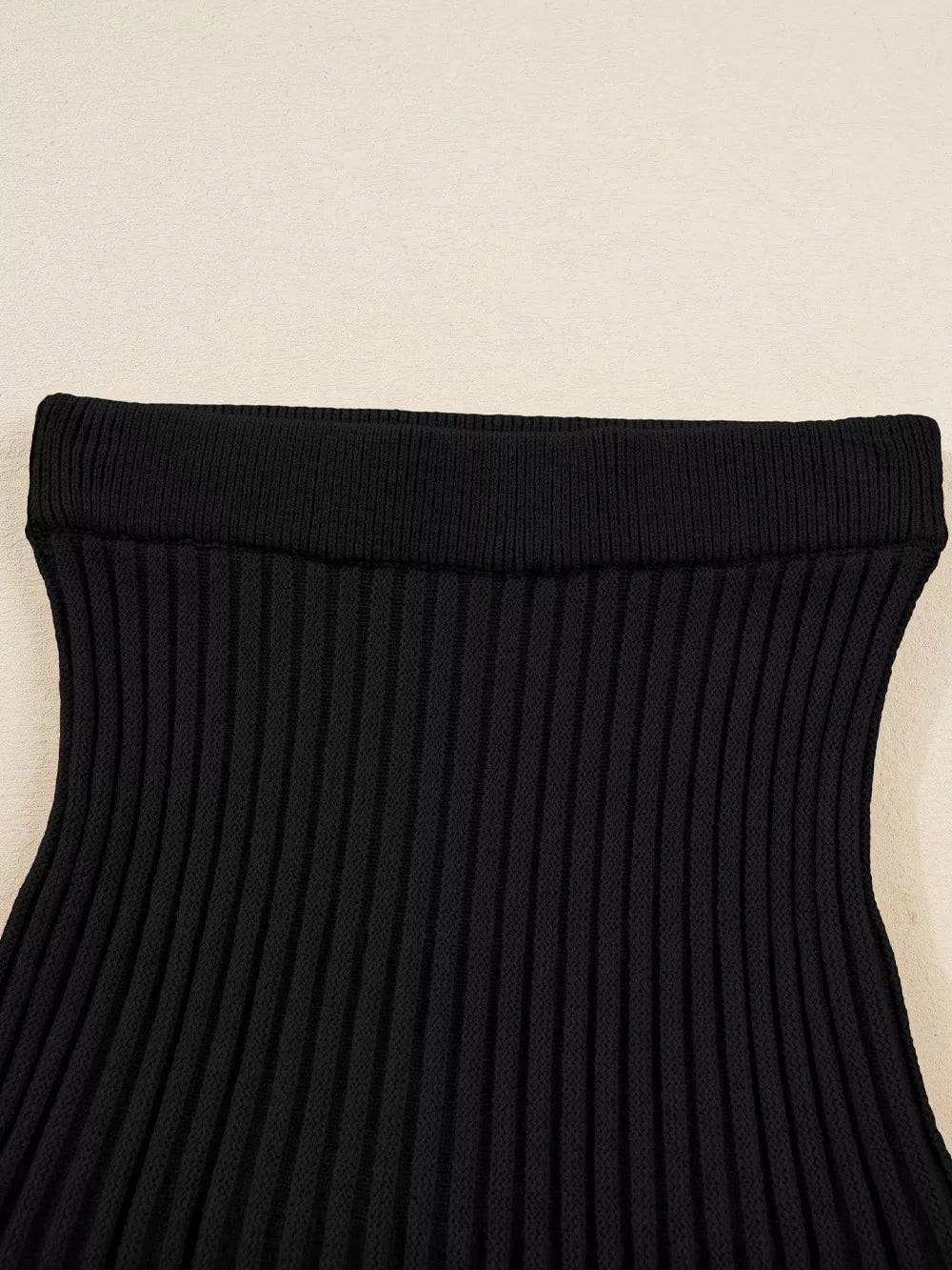 Round Neck Top and Skirt Sweater Set nicholesgifts