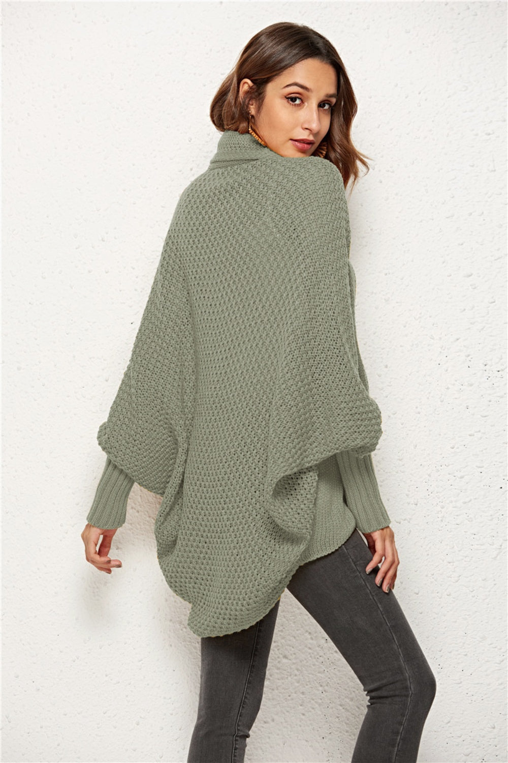 Open Front Batwing Sleeve Cardigan nicholesgifts