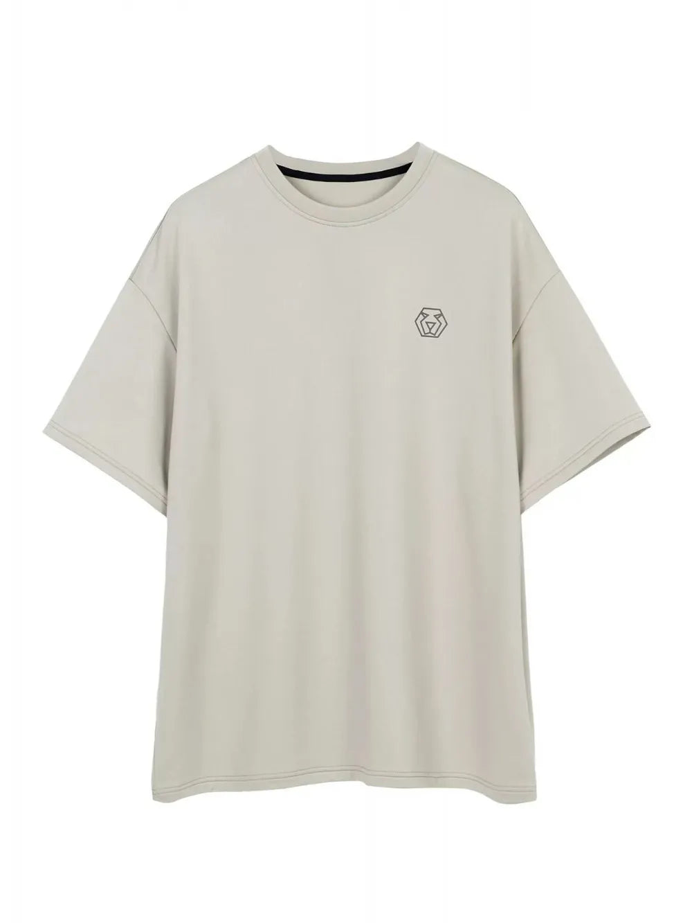 Men's Plus Size Round Neck Half Sleeve T-Shirt Trendsi