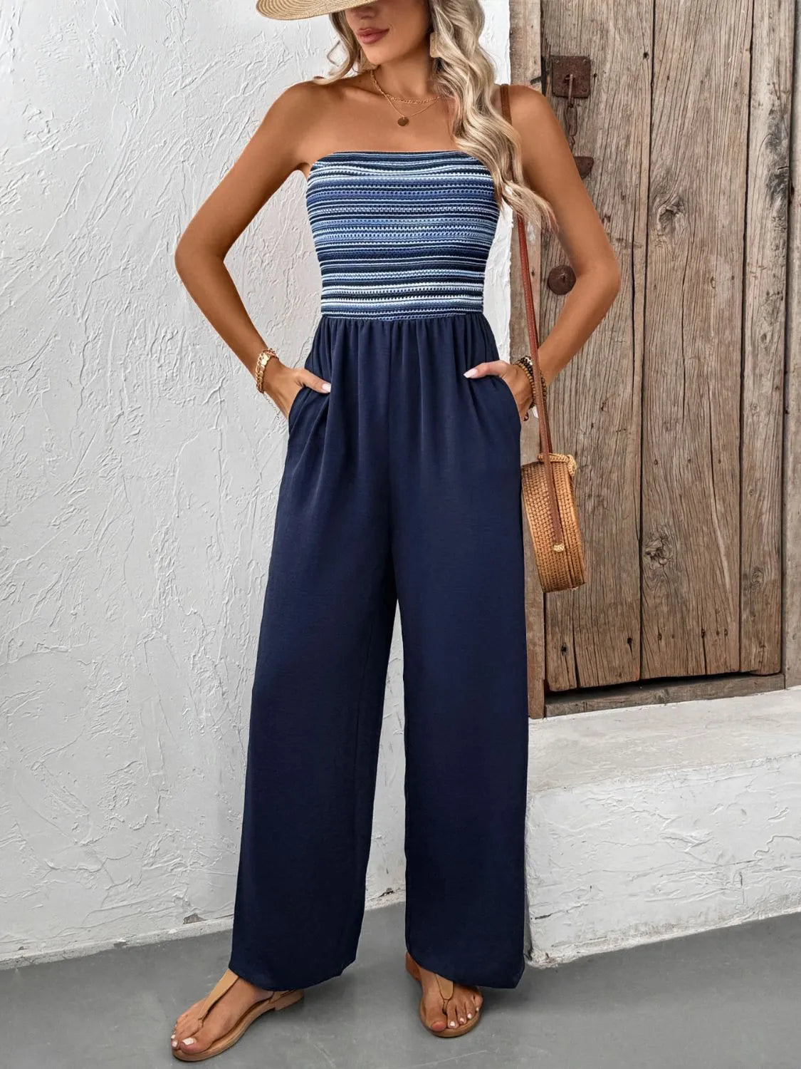 Tube Wide Leg Jumpsuit nicholesgifts