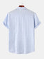 Men's Casual Short Sleeve Button Down Shirt nicholesgifts