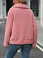 Zip Up Long Sleeve Plush Jacket nicholesgifts