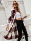 Ivy Lane Plaid Longline Shirt Jacket nicholesgifts