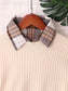 Plaid Long Sleeve Sweater Dress nicholesgifts
