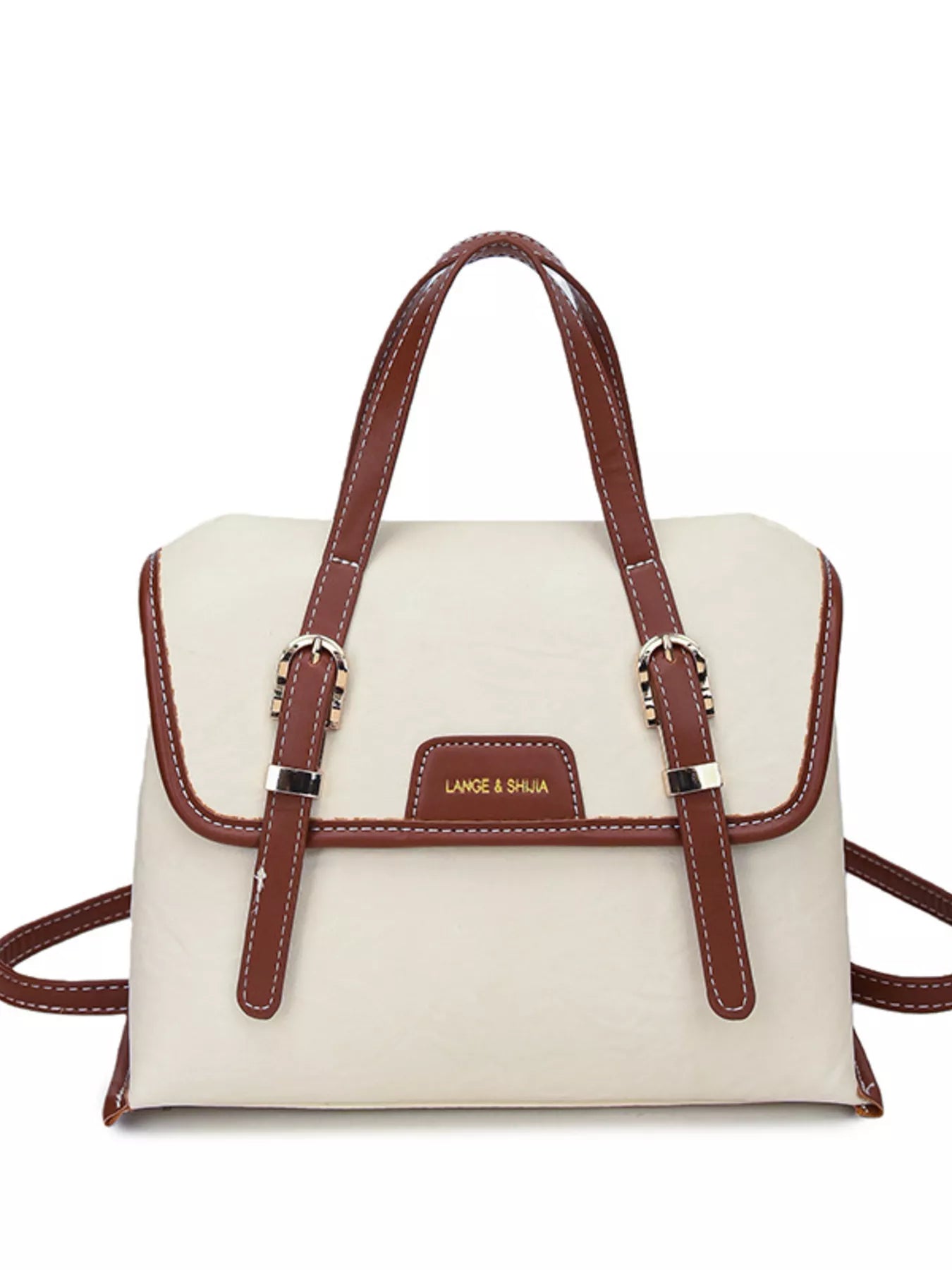Leather Flap Backpack Bag nicholesgifts