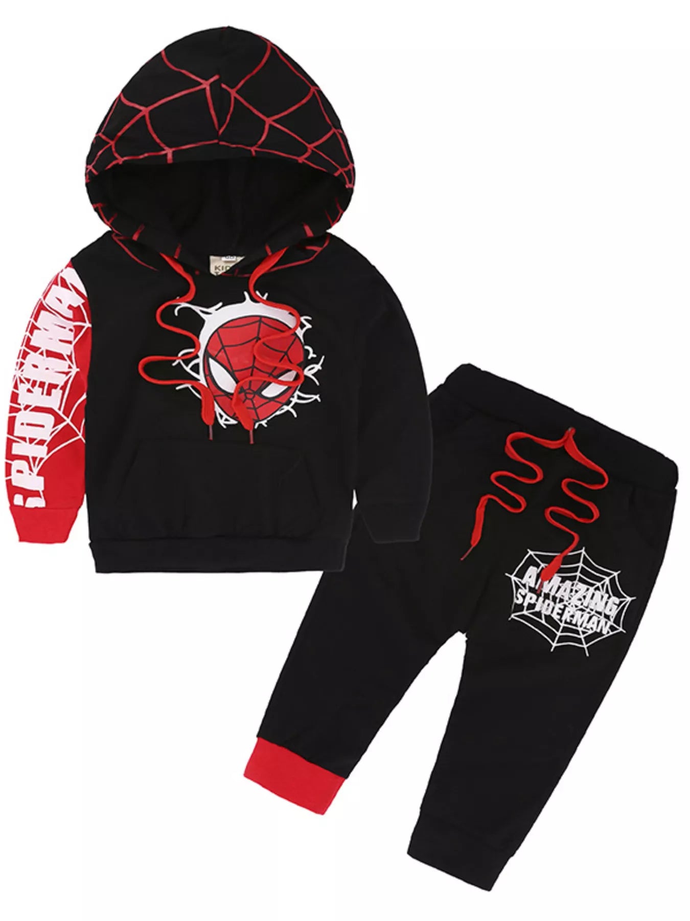 Children's Spiderman Graphic Hoodie and Pants Set NicholesGifts