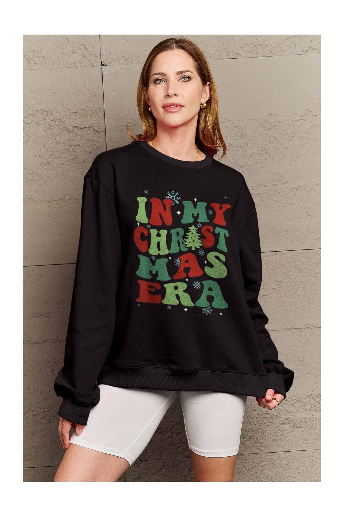 Simply Love Full Size IN MY CHRISTMAS ERA Long Sleeve Sweatshirt nicholesgifts