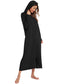Zip Front Hooded Night Dress with Pockets nicholesgifts