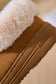 Women Faux Fur Round Toe Platform Slippers nicholesgifts
