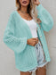 Openwork Button Front Cardigan nicholesgifts