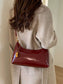 Chain Charm Leather Shoulder Bag nicholesgifts