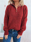 Quarter Zip Ribbed Hem Sweater nicholesgifts