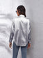 Button Up Collared Neck Long Sleeve Shirt nicholesgifts