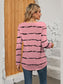 Printed Square Neck Long Sleeve Blouse nicholesgifts