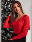 Women Bowknot V-Neck Long Sleeve Blouse nicholesgifts