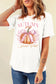 Pumpkin Graphic Round Neck Short Sleeve T-Shirt nicholesgifts