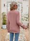 Eyelet Lace Trim Flounce Sleeve Blouse nicholesgifts