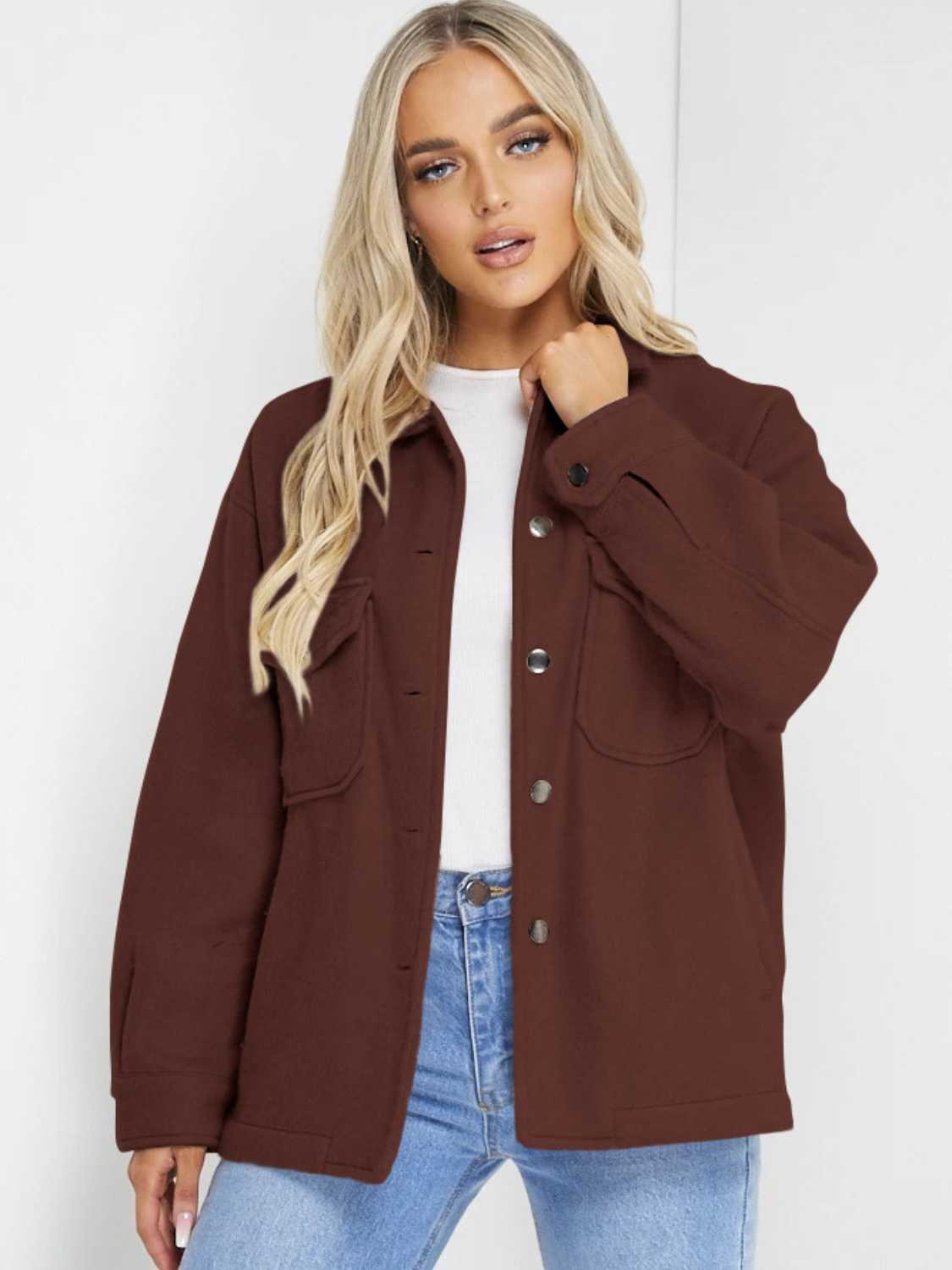 Button Down Denim Jacket nicholesgifts