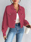 Honey Snap Down Long Sleeve Jacket nicholesgifts