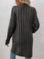 Women Cable-Knit Button Down Cardigan with Pockets nicholesgifts