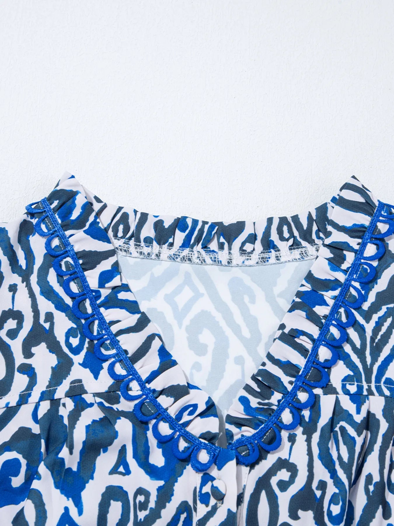 Paisley Print Long Sleeve Blouse NicholesGifts