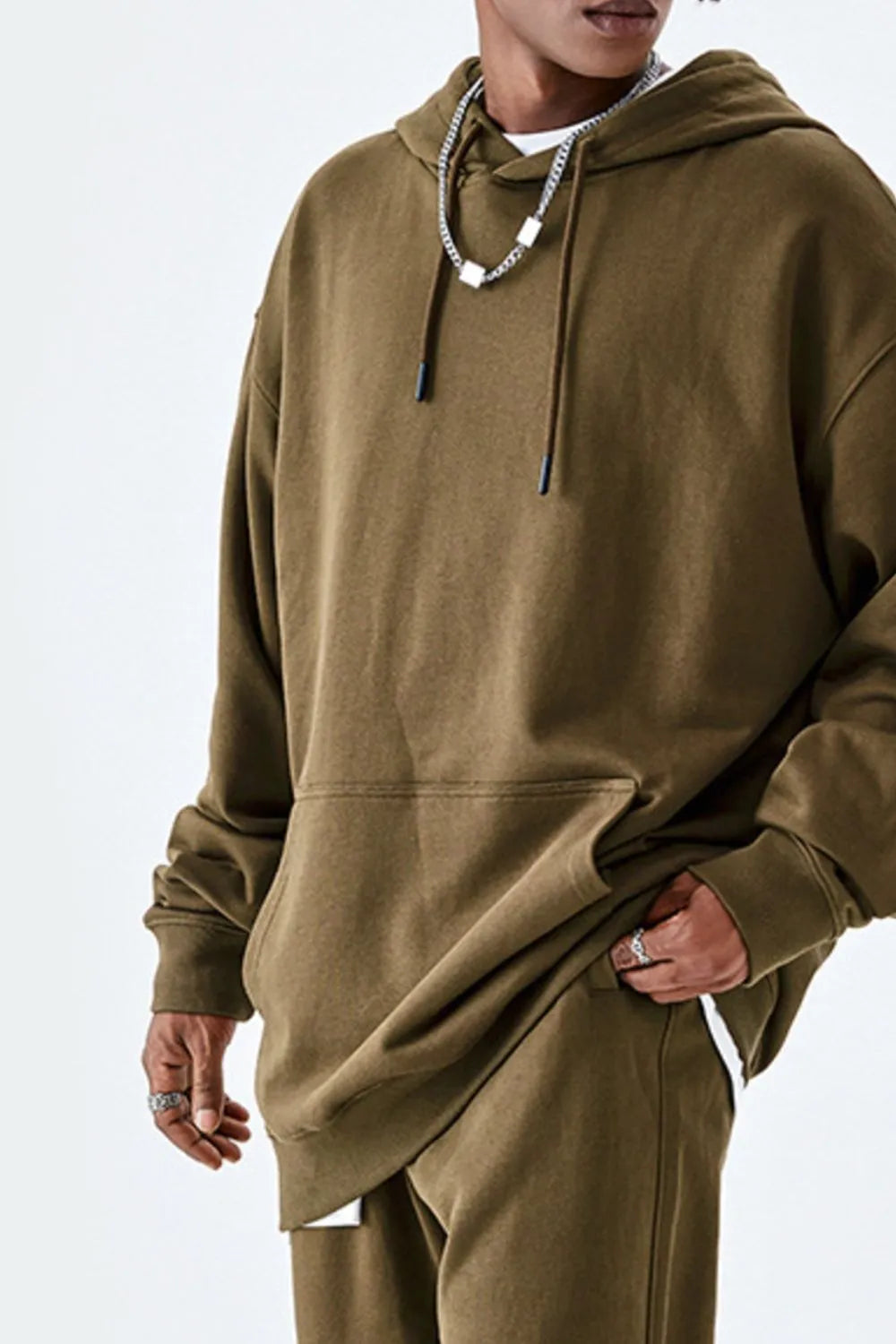 Men's Drawstring Kangaroo Pocket Hoodie NicholesGifts
