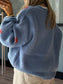 Boot Pattern Round Neck Dropped Shoulder Sweater nicholesgifts