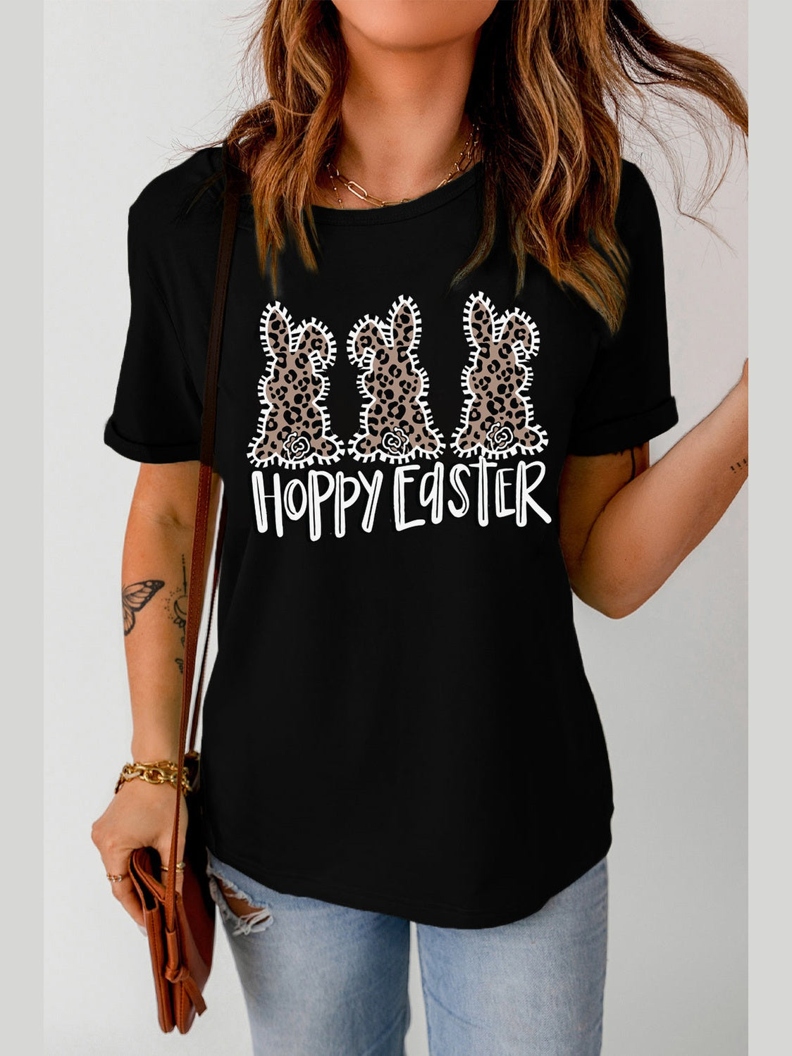 HOPPY EASTER Graphic Tee Shirt Trendsi