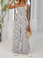 Full Size Floral Print Wide Leg Casual Jumpsuit Plus Size nicholesgifts