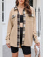 Plaid Button Down Collared Jacket nicholesgifts