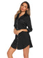 Button Up Collared Neck Night Dress with Pocket nicholesgifts