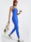 Crisscross Back Wide Strap Active Jumpsuit nicholesgifts