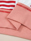 Stripe Color Block Contrast Stitching Oversize Sweatshirt nicholesgifts