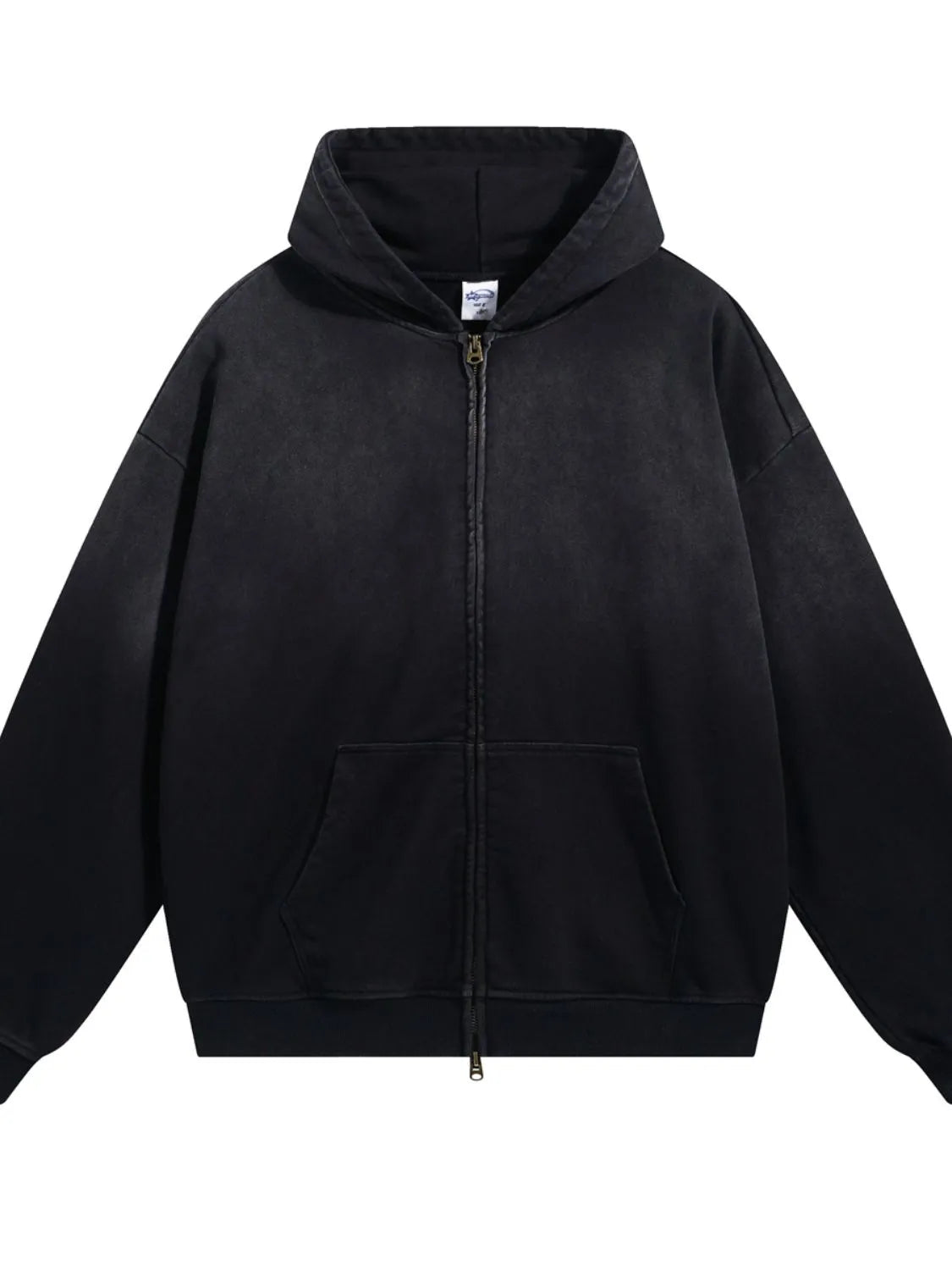 Men's Gradient Zip Up Drop Shoulder Hoodie NicholesGifts