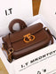 Leather Flap Shoulder Bag nicholesgifts