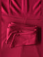 Mock Neck Tie-Waist Half Sleeve Jumpsuit nicholesgifts