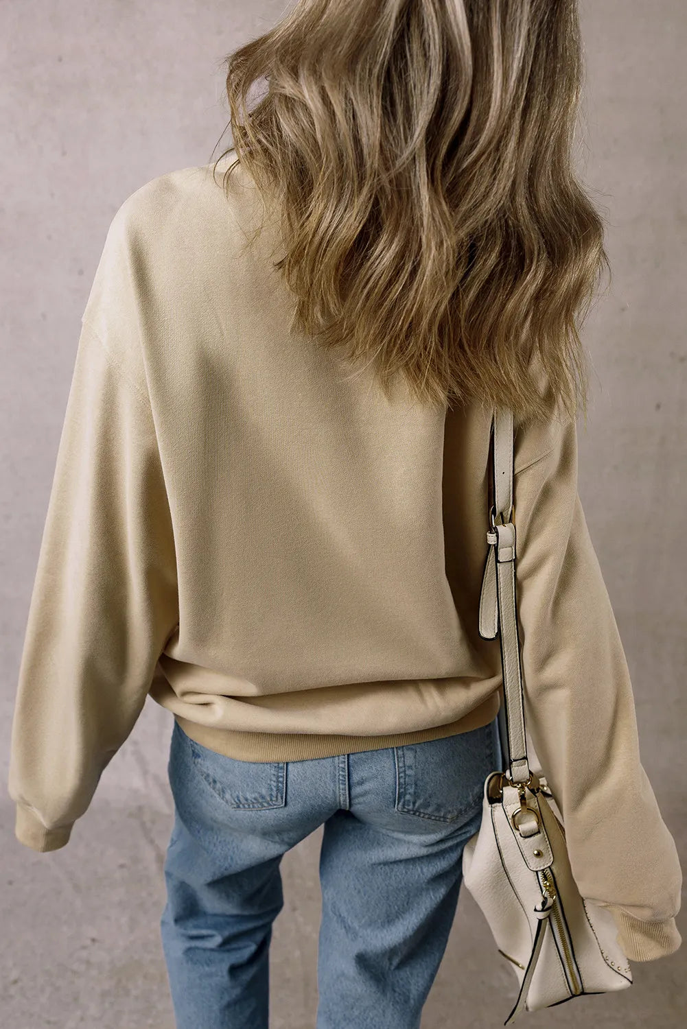 Graphic Round Neck Long Sleeve Sweatshirt Trendsi