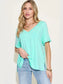 Basic Bae Full Size Bamboo Slit V-Neck Short Sleeve T-Shirt nicholesgifts