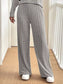 Button Detail Long Sleeve Top and Pants Set nicholesgifts