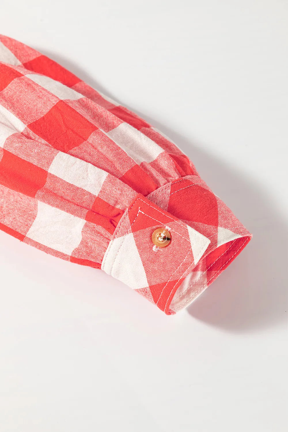 Plaid Collared Neck Long Sleeve Shirt Dress Trendsi